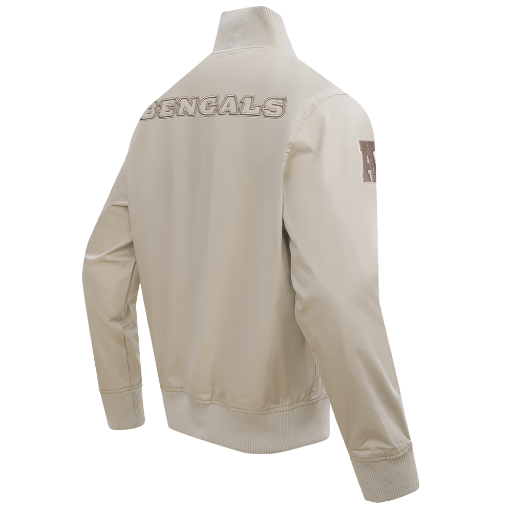NFL CINCINNATI BENGALS NEUTRAL MEN'S  TWILL JACKET (TAUPE)