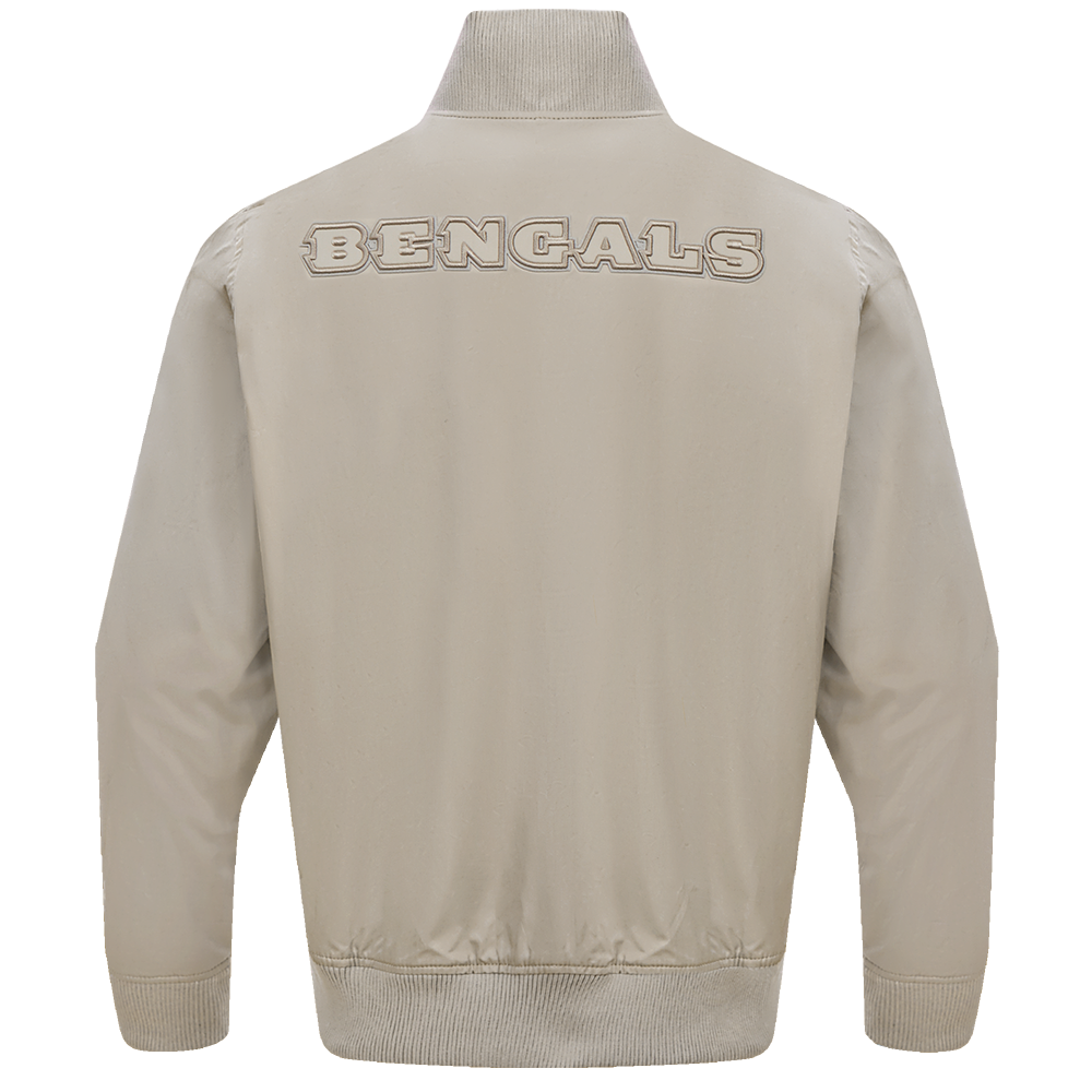 NFL CINCINNATI BENGALS NEUTRAL MEN'S  TWILL JACKET (TAUPE)