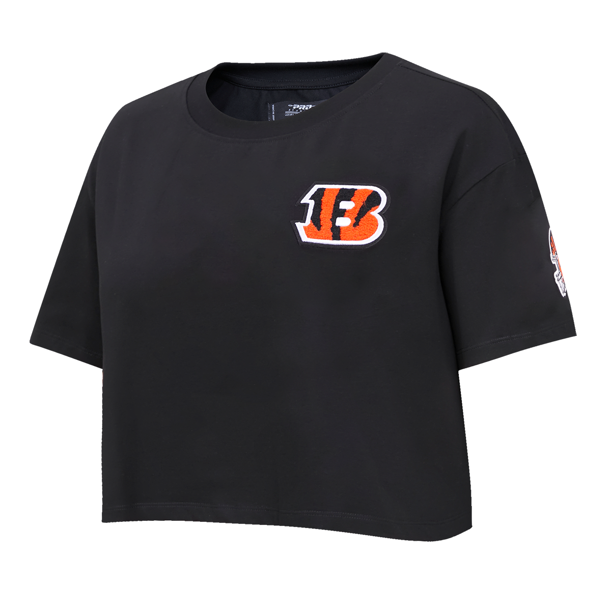 NFL CINCINNATI BENGALS CLASSIC WOMEN'S SJ BOXY TEE (BLACK)