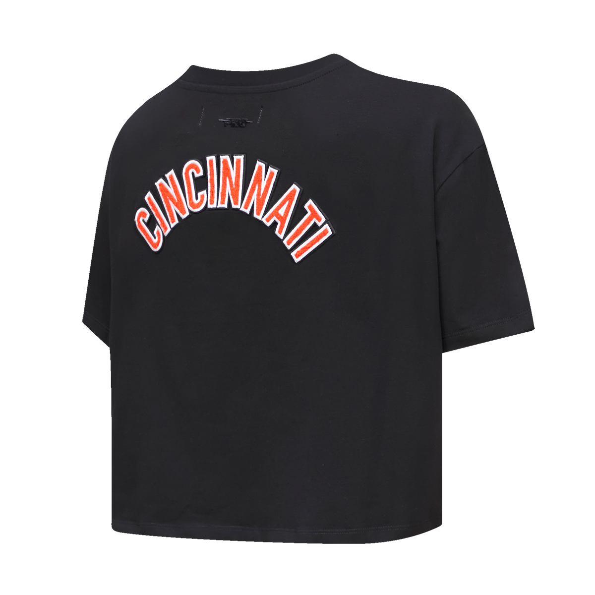 NFL CINCINNATI BENGALS CLASSIC WOMEN'S SJ BOXY TEE (BLACK)