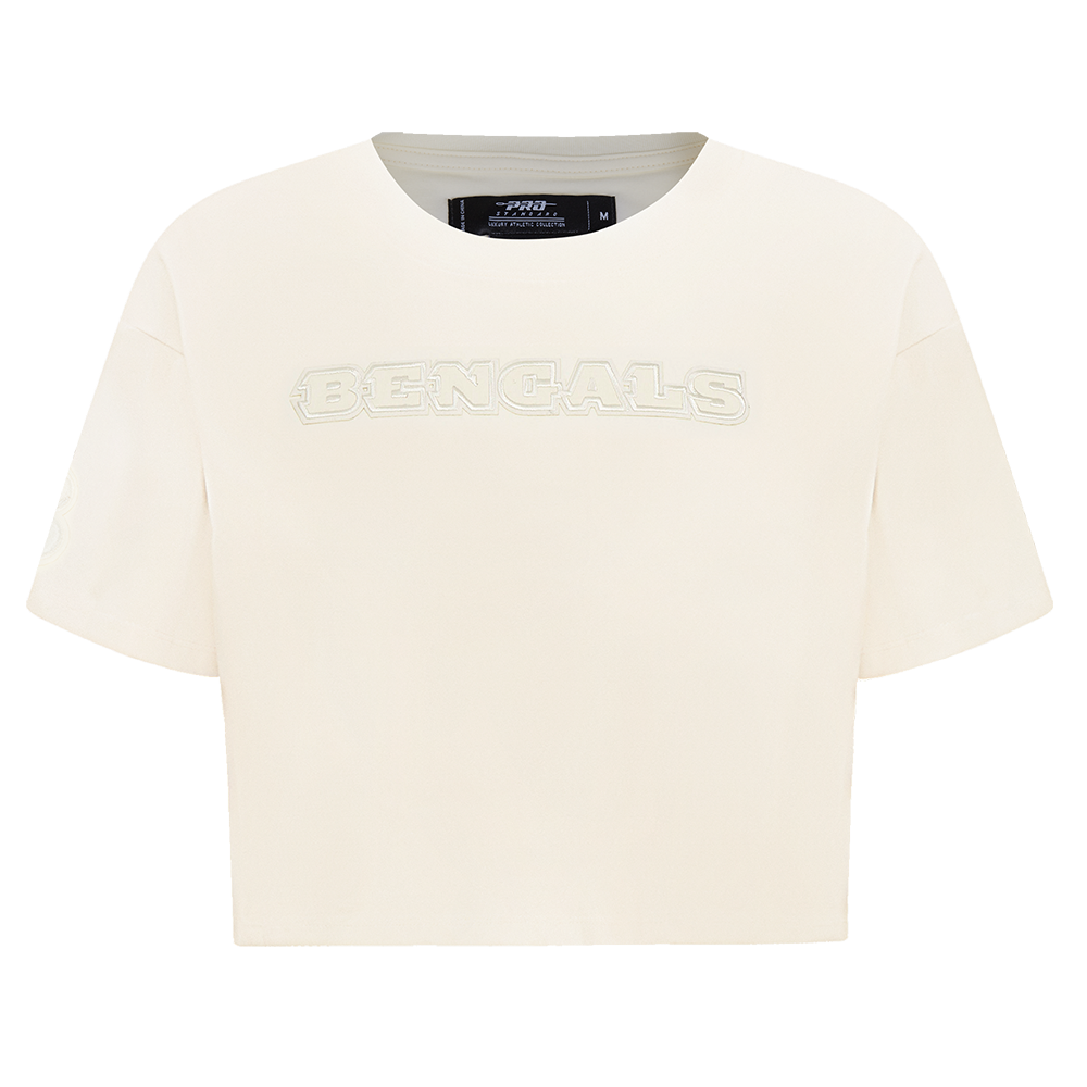 NFL CINCINNATI BENGALS NEUTRAL T-SHIRT À COUPE CARRÉE POUR FEMME (COQUILLE D'ŒUF)