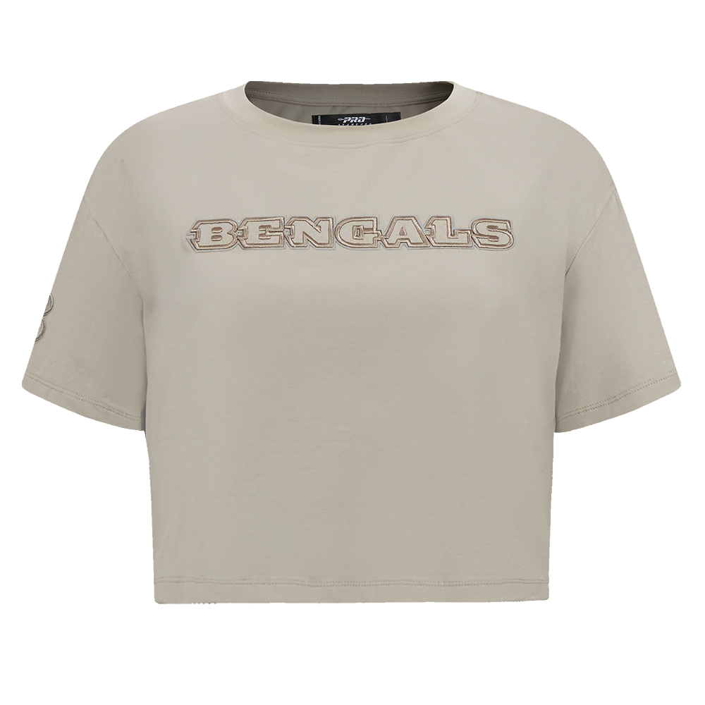 NFL CINCINNATI BENGALS NEUTRAL T-SHIRT À COUPE CARRÉE POUR FEMME (TAUPE)