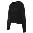 NFL CINCINNATI BENGALS TRIPLE BLACK WOMEN'S FLC CREWNECK (TRIPLE BLACK WOMEN'S)