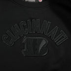 NFL CINCINNATI BENGALS TRIPLE BLACK WOMEN'S FLC CREWNECK (TRIPLE BLACK WOMEN'S)