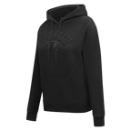 NFL CINCINNATI BENGALS TRIPLE BLACK WOMEN'S FLC PO HOODIE (TRIPLE BLACK WOMEN'S)