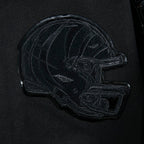 NFL CINCINNATI BENGALS TRIPLE BLACK WOMEN'S FLC PO HOODIE (TRIPLE BLACK WOMEN'S)
