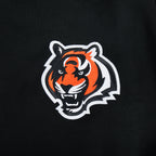 NFL CINCINNATI BENGALS JOE BURROW #9 CLASSIC PNN WOMEN'S FLC CREWNECK (BLACK)