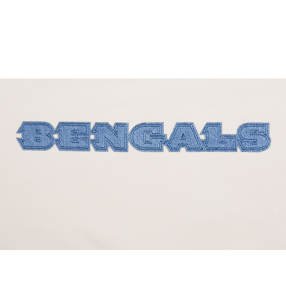 NFL CINCINNATI BENGALS VARSITY BLUES CHANDAIL À COL ROND EN MOLLETON POUR FEMME (LIN)