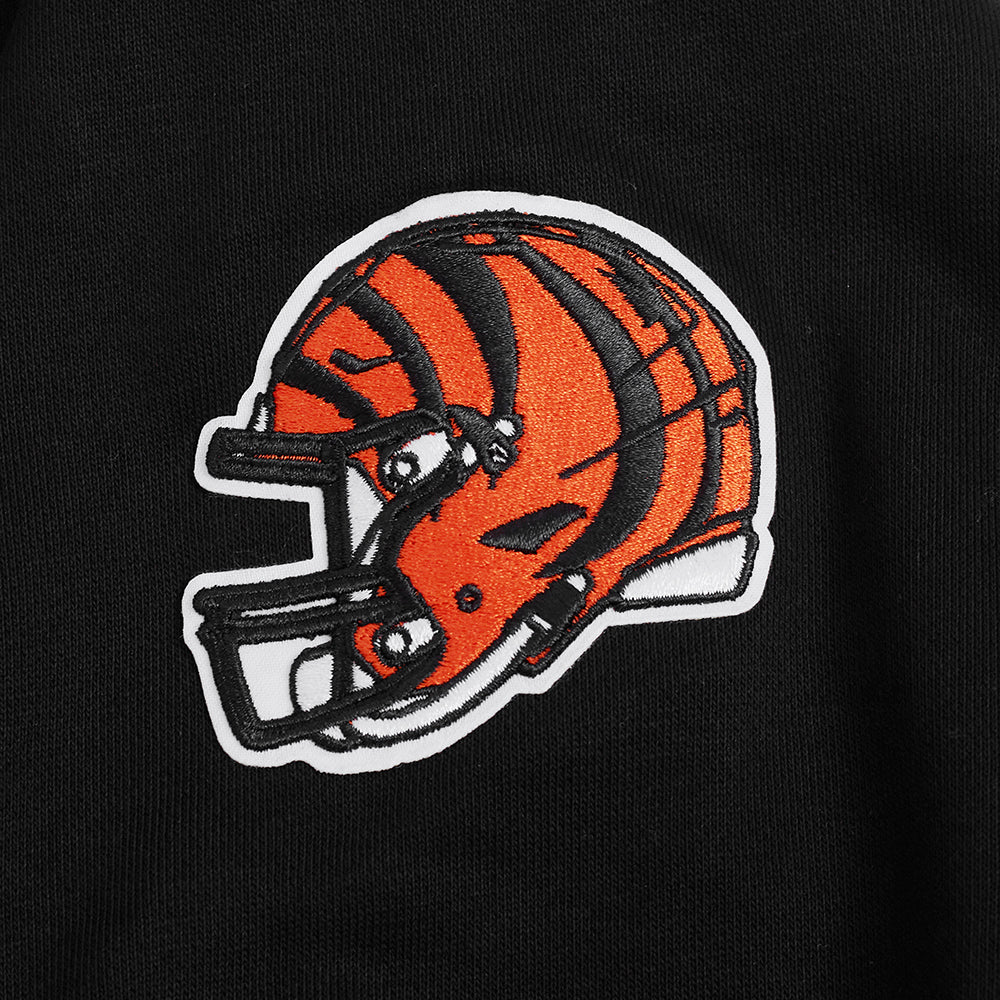 NFL CINCINNATI BENGALS CLASSIC CHANDAIL À COL ROND EN MOLLETON POUR FEMME (NOIR)