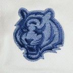NFL CINCINNATI BENGALS VARSITY BLUES WOMEN'S DENIM VARSITY JACKET (DENIM/LINEN)
