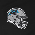NFL CAROLINA PANTHERS CLASSIC MESH T-SHIRT EN JERSEY SIMPLE À RAYURES POUR HOMME (NOIR)