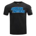 NFL CAROLINA PANTHERS CLASSIC CHENILLE MEN'S   TEE (BLACK)