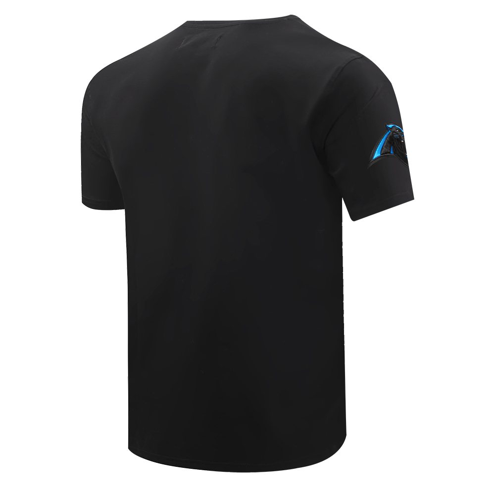 NFL CAROLINA PANTHERS CLASSIC CHENILLE MEN'S   TEE (BLACK)