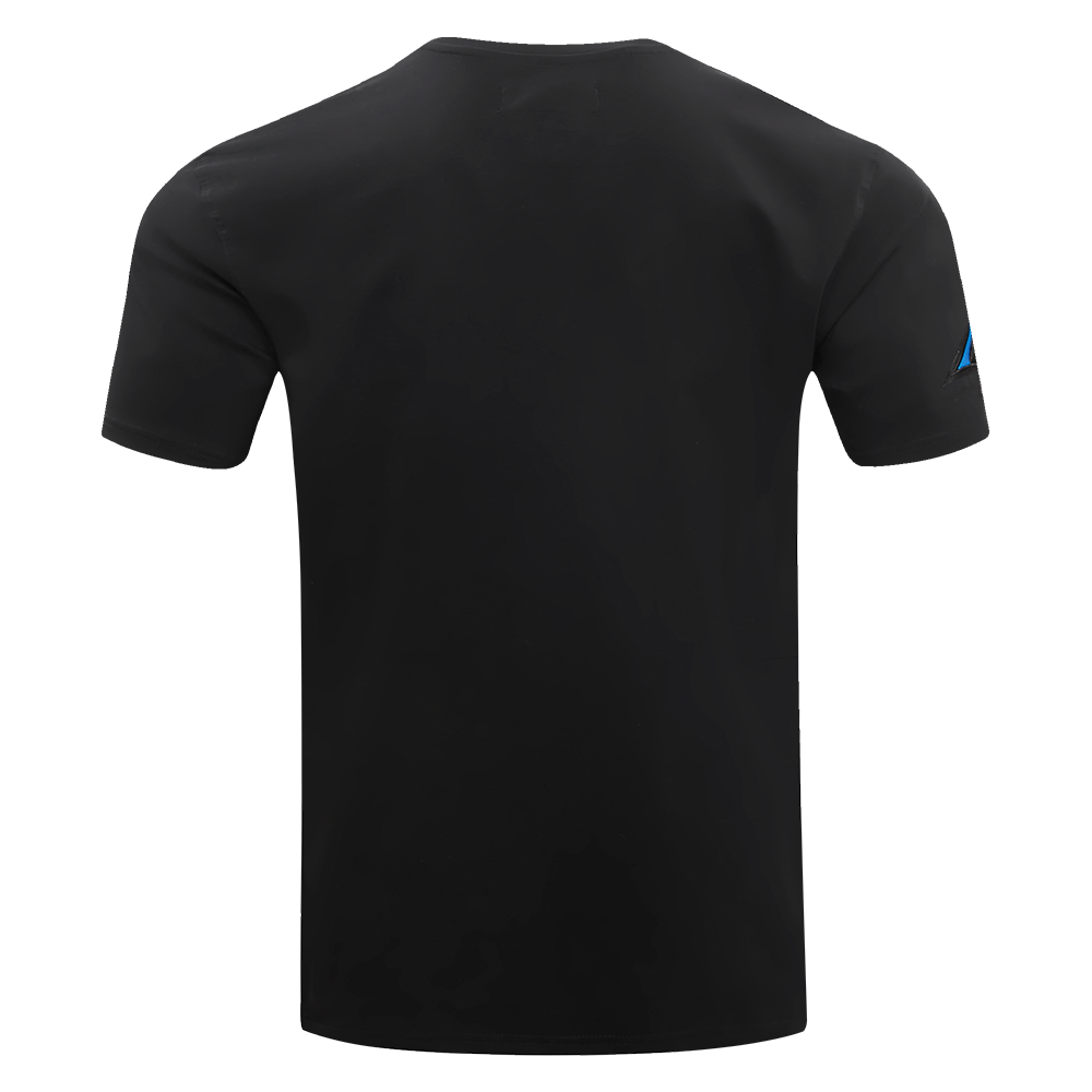 NFL CAROLINA PANTHERS CLASSIC CHENILLE MEN'S   TEE (BLACK)