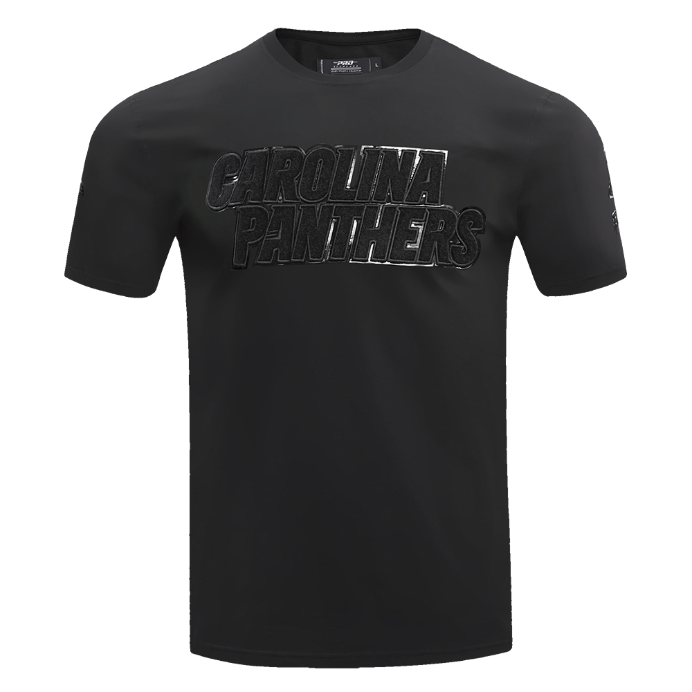 NFL CAROLINA PANTHERS TRIPLE BLACK T-SHIRT POUR HOMME (TRIPLE NOIR)