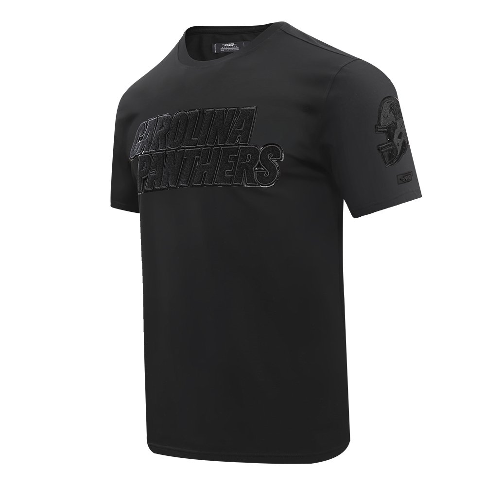 NFL CAROLINA PANTHERS TRIPLE BLACK T-SHIRT POUR HOMME (TRIPLE NOIR)