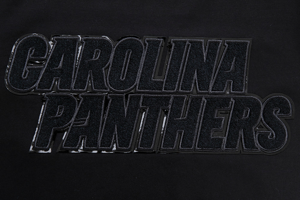 NFL CAROLINA PANTHERS TRIPLE BLACK T-SHIRT POUR HOMME (TRIPLE NOIR)