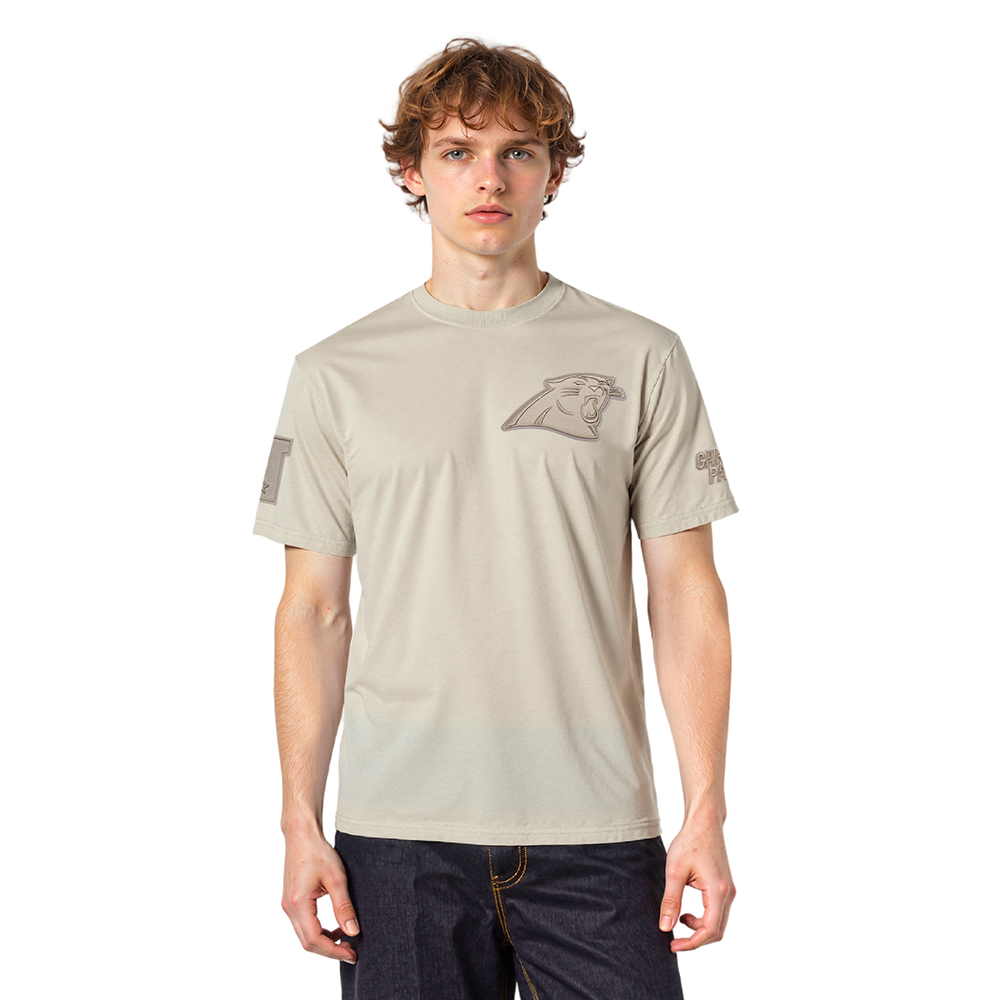 NFL CAROLINA PANTHERS NEUTRAL MEN'S CJ DROP SHOULDER TEE (TAUPE)