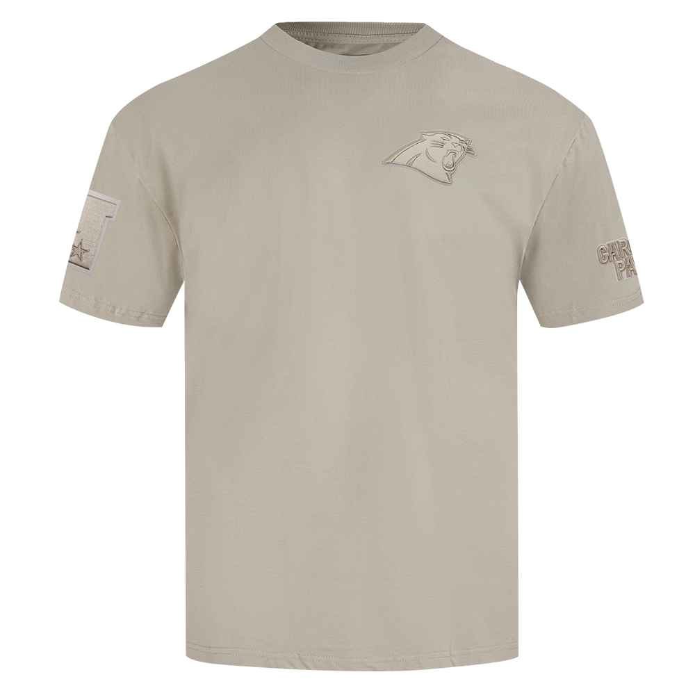 NFL CAROLINA PANTHERS NEUTRAL MEN'S CJ DROP SHOULDER TEE (TAUPE)
