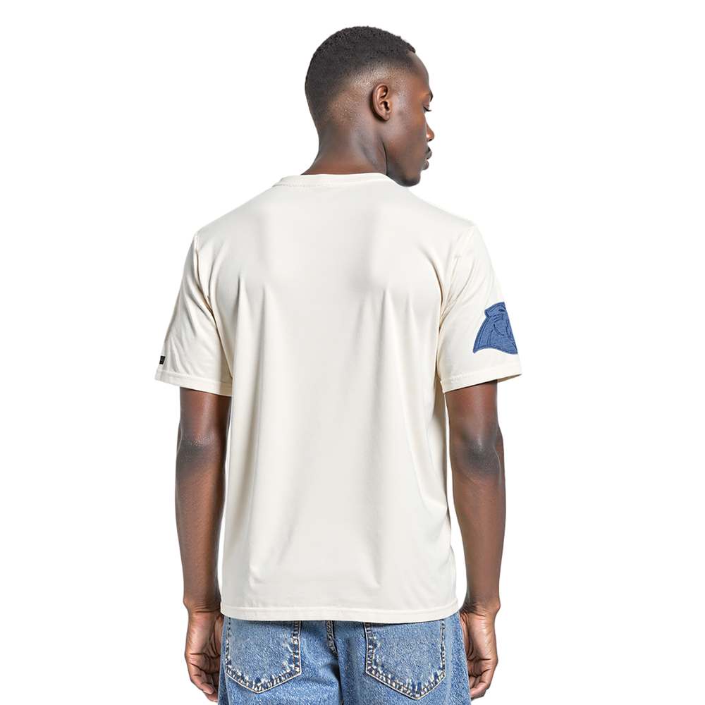 NFL CAROLINA PANTHERS VARSITY BLUES T-SHIRT EN JERSEY SIMPLE POUR HOMME (LIN)