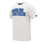 NFL CAROLINA PANTHERS VARSITY BLUES T-SHIRT EN JERSEY SIMPLE POUR HOMME (LIN)