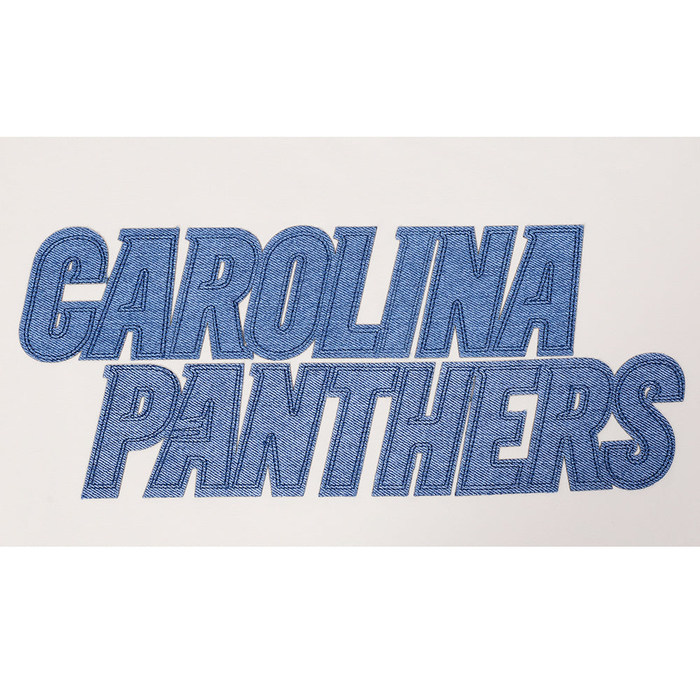 NFL CAROLINA PANTHERS VARSITY BLUES T-SHIRT EN JERSEY SIMPLE POUR HOMME (LIN)