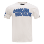 NFL CAROLINA PANTHERS VARSITY BLUES T-SHIRT EN JERSEY SIMPLE POUR HOMME (LIN)