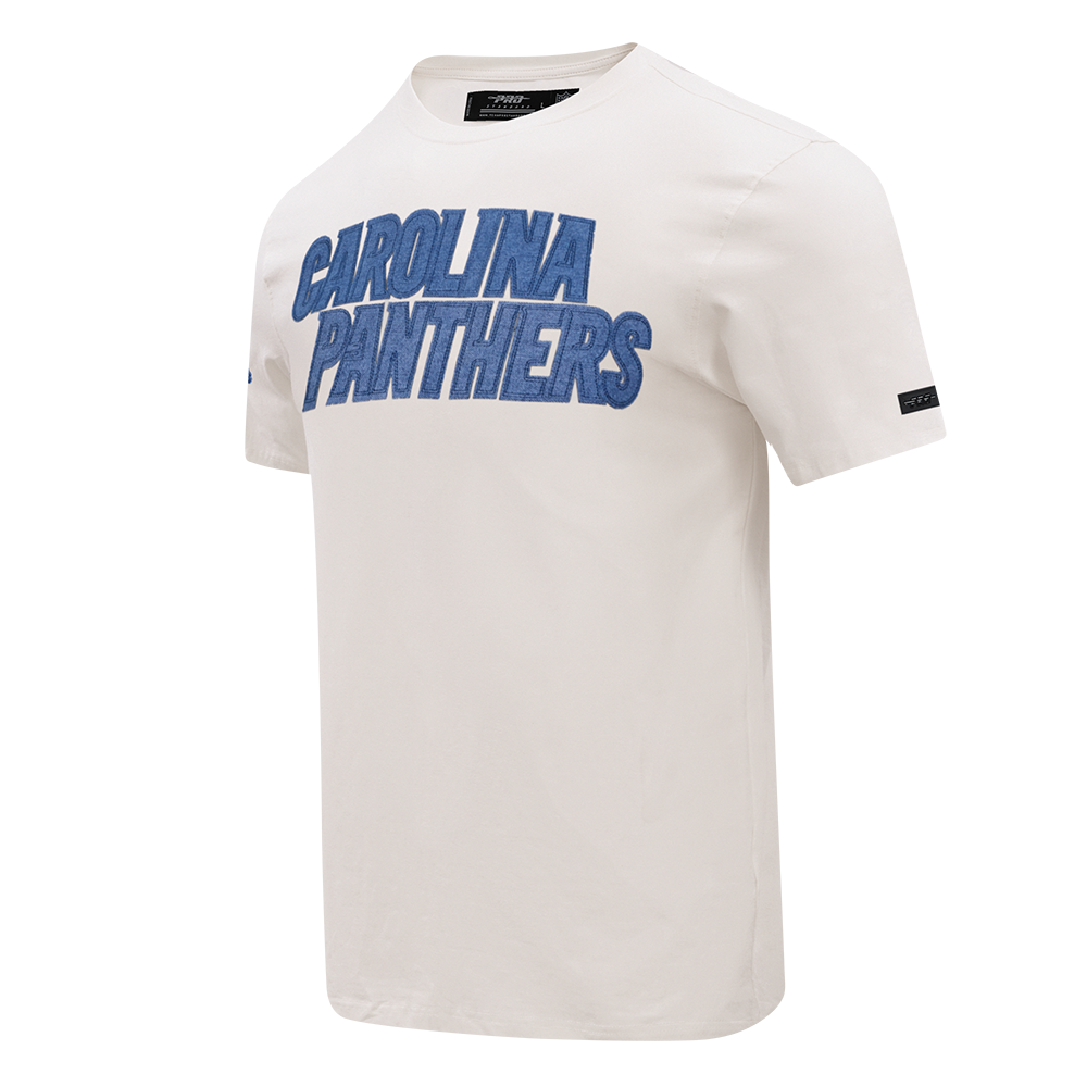 NFL CAROLINA PANTHERS VARSITY BLUES T-SHIRT EN JERSEY SIMPLE POUR HOMME (LIN)