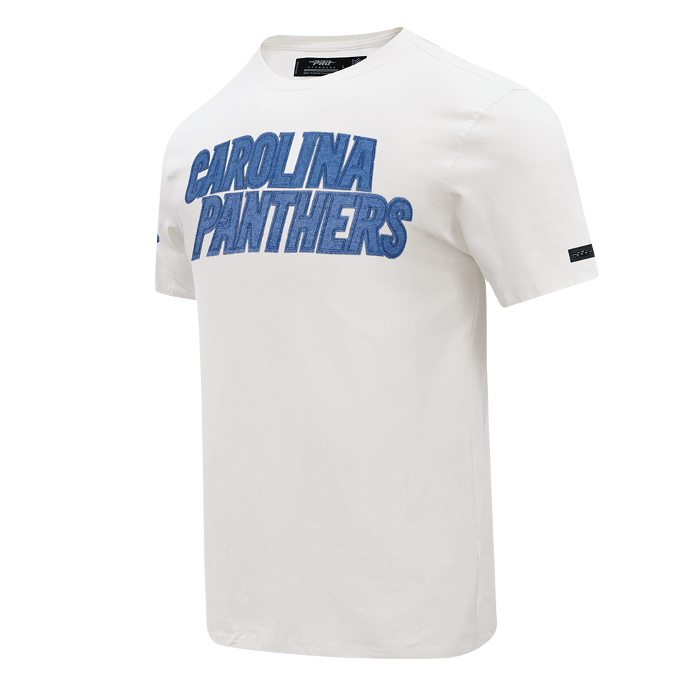 NFL CAROLINA PANTHERS VARSITY BLUES T-SHIRT EN JERSEY SIMPLE POUR HOMME (LIN)