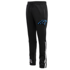 NFL CAROLINA PANTHERS CLASSIC PANTALON D'ENTRAÎNEMENT EN MAILLE DOUBLE POUR HOMME (NOIR)