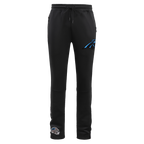 NFL CAROLINA PANTHERS CLASSIC PANTALON D'ENTRAÎNEMENT EN MAILLE DOUBLE POUR HOMME (NOIR)