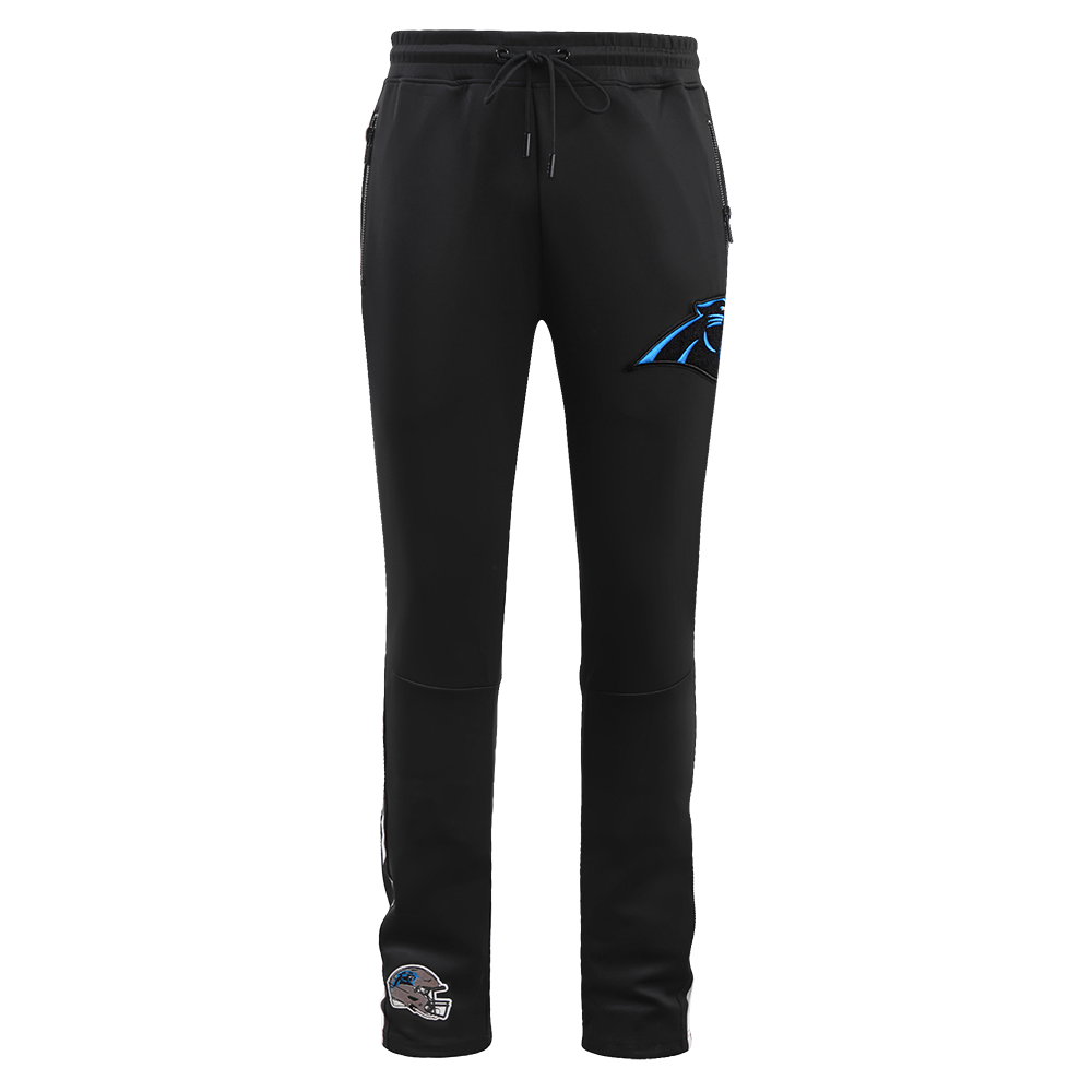 NFL CAROLINA PANTHERS CLASSIC PANTALON D'ENTRAÎNEMENT EN MAILLE DOUBLE POUR HOMME (NOIR)