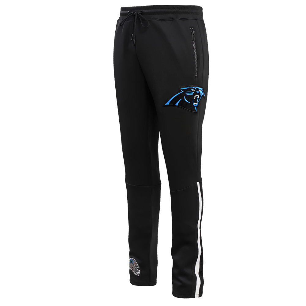 NFL CAROLINA PANTHERS CLASSIC PANTALON D'ENTRAÎNEMENT EN MAILLE DOUBLE POUR HOMME (NOIR)