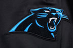 NFL CAROLINA PANTHERS CLASSIC PANTALON D'ENTRAÎNEMENT EN MAILLE DOUBLE POUR HOMME (NOIR)