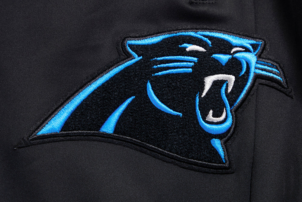 NFL CAROLINA PANTHERS CLASSIC PANTALON D'ENTRAÎNEMENT EN MAILLE DOUBLE POUR HOMME (NOIR)