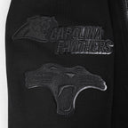 NFL CAROLINA PANTHERS TRIPLE BLACK MEN'S DK FZ HOODIE (TRIPLE BLACK)