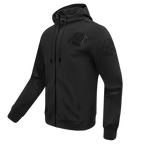 NFL CAROLINA PANTHERS TRIPLE BLACK MEN'S DK FZ HOODIE (TRIPLE BLACK)