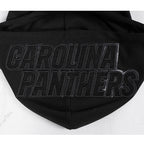 NFL CAROLINA PANTHERS TRIPLE BLACK MEN'S DK FZ HOODIE (TRIPLE BLACK)