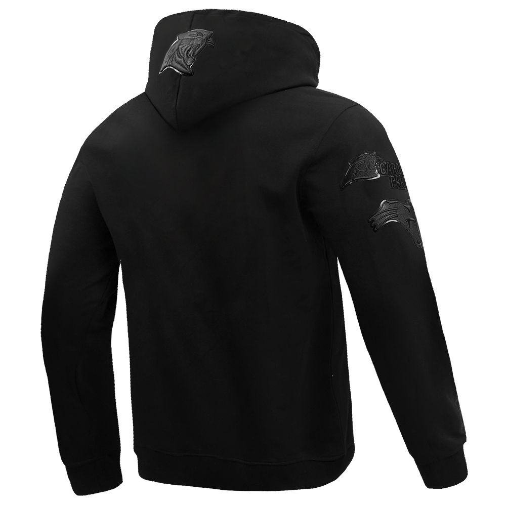 NFL CAROLINA PANTHERS TRIPLE BLACK CHANDAIL À CAPUCHON (TRIPLE NOIR)