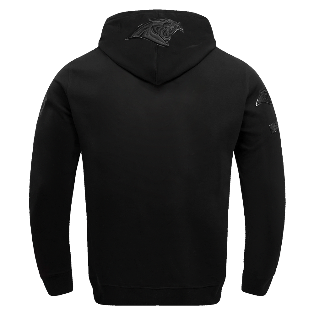 NFL CAROLINA PANTHERS TRIPLE BLACK CHANDAIL À CAPUCHON (TRIPLE NOIR)