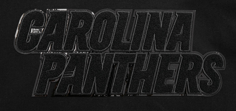 NFL CAROLINA PANTHERS TRIPLE BLACK CHANDAIL À CAPUCHON (TRIPLE NOIR)