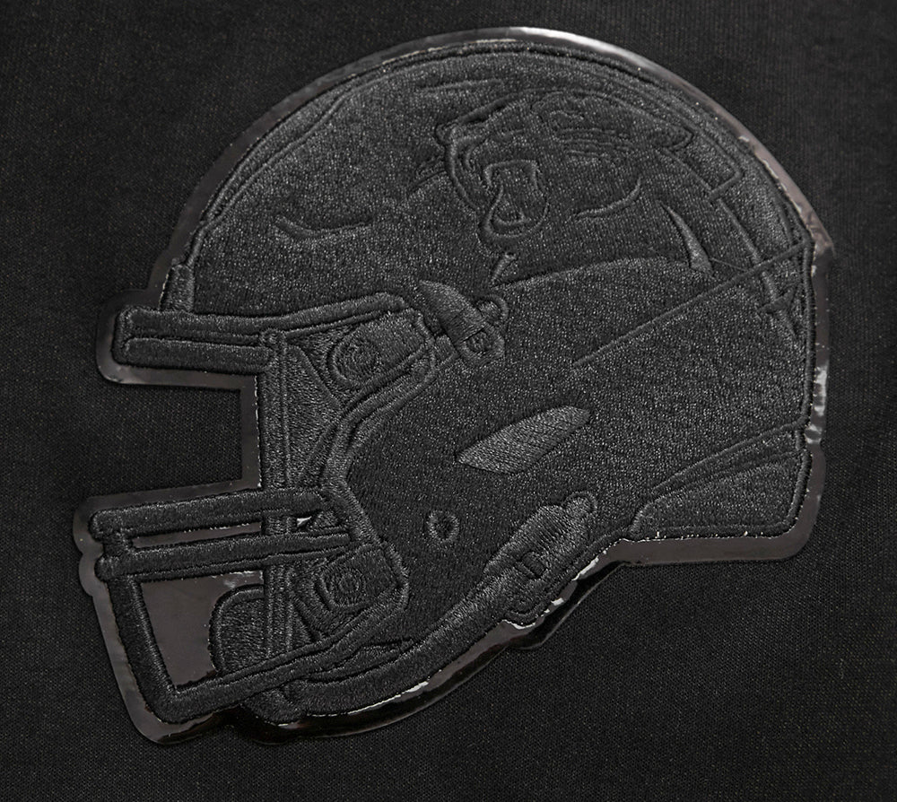 NFL CAROLINA PANTHERS TRIPLE BLACK CHANDAIL À CAPUCHON (TRIPLE NOIR)