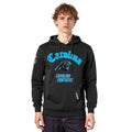 NFL CAROLINA PANTHERS OLD ENGLISH MEN'S FLC PO HOODIE (BLACK)