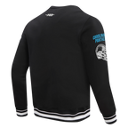 NFL CAROLINA PANTHERS MASHUP MEN'S RIB CREWNECK (BLACK)