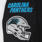 NFL CAROLINA PANTHERS MASHUP MEN'S RIB CREWNECK (BLACK)