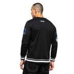 NFL CAROLINA PANTHERS MASHUP MEN'S RIB CREWNECK (BLACK)