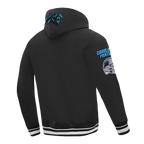 NFL CAROLINA PANTHERS MASHUP MEN'S RIB PO HOODIE (BLACK)