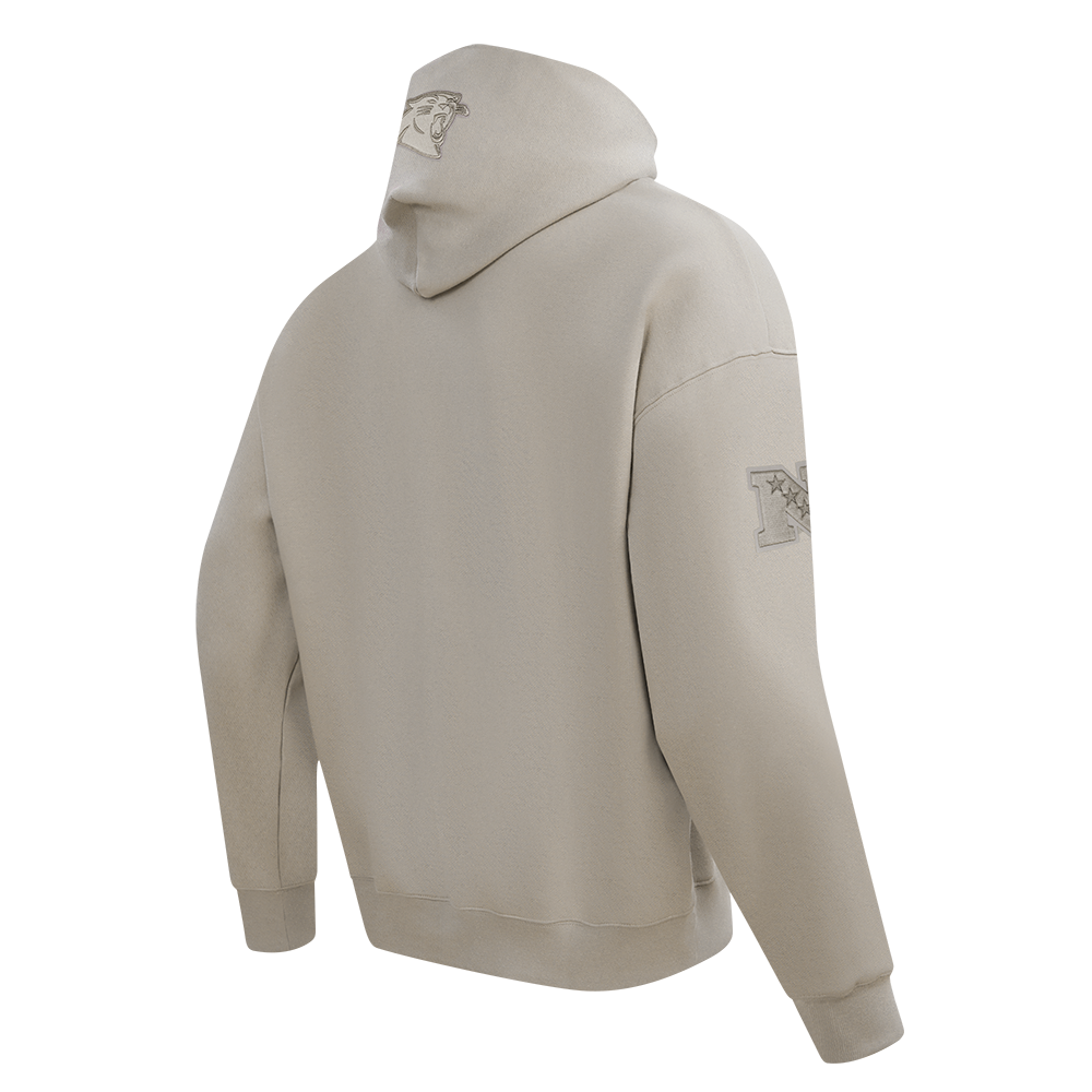 NFL CAROLINA PANTHERS NEUTRAL MEN'S DROP SHOULDER FLC PO HOODIE (TAUPE)