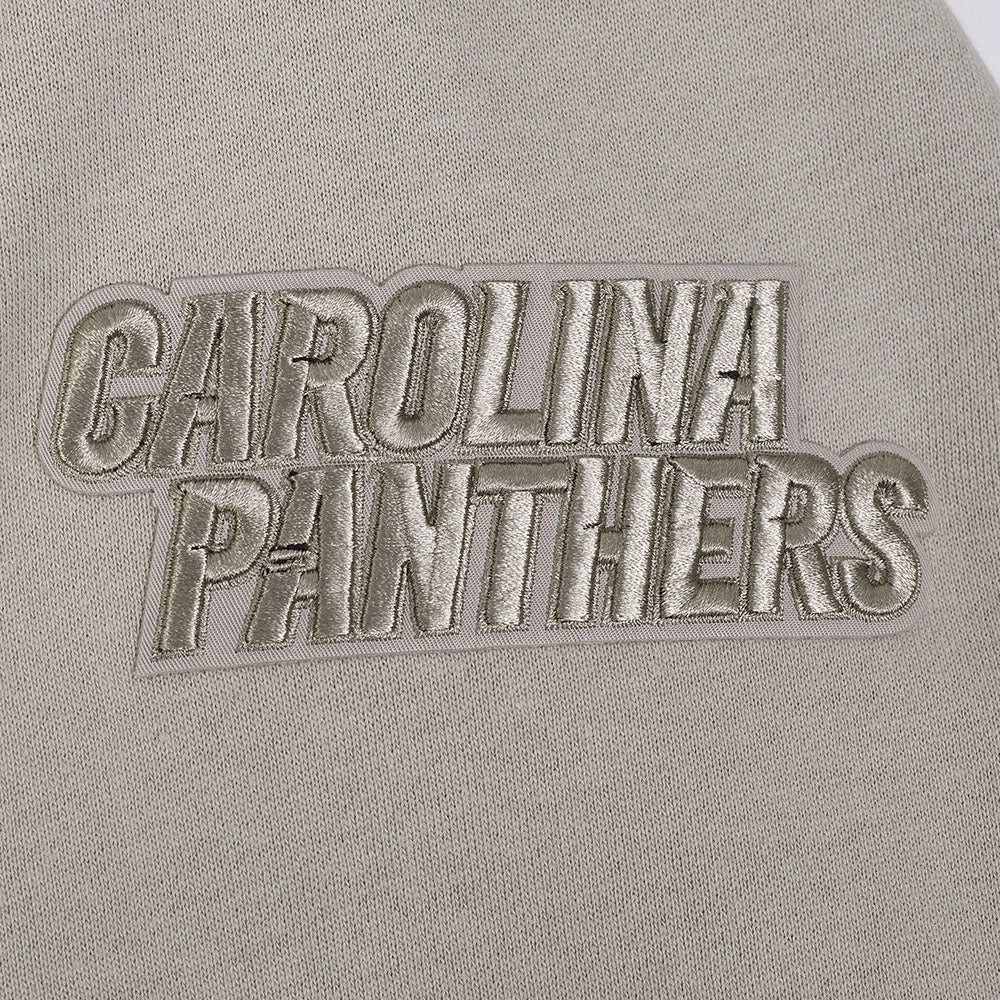 NFL CAROLINA PANTHERS NEUTRAL MEN'S DROP SHOULDER FLC PO HOODIE (TAUPE)