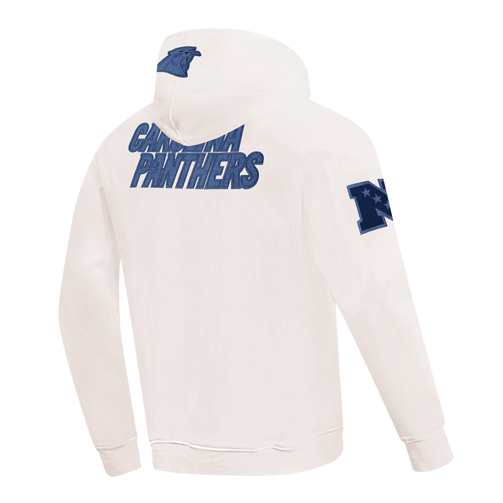 NFL CAROLINA PANTHERS VARSITY BLUES CHANDAIL À CAPUCHON EN MOLLETON POUR HOMME (LIN)